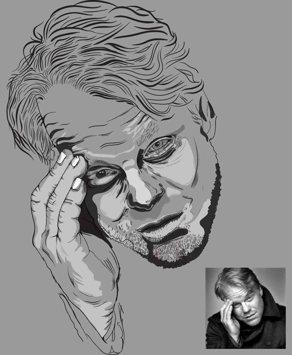 Custom portrait illustration of Philip S – Liveli Design Palm Bay