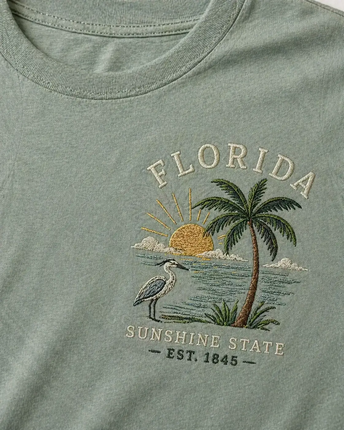 Custom embroidered logo on branded apparel