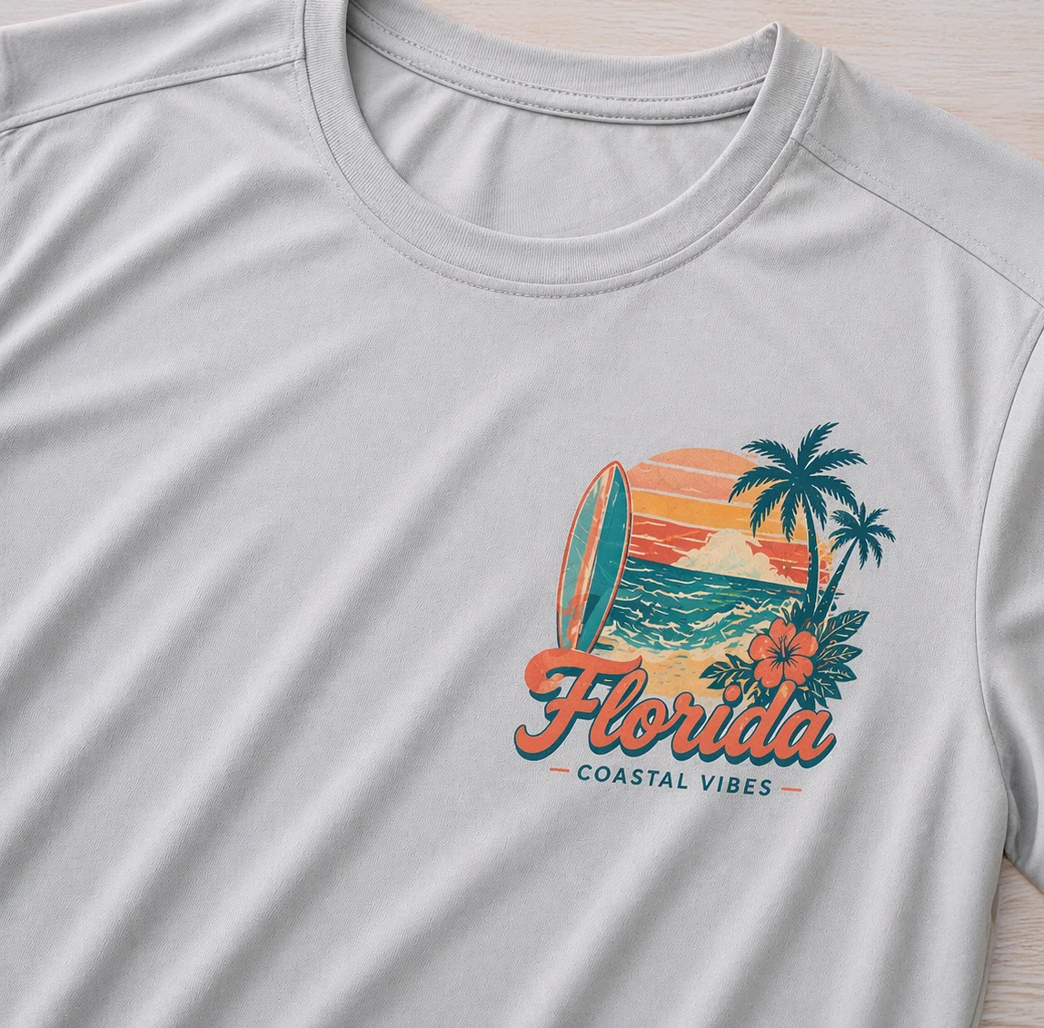 Example of sublimation priting on custom apparel